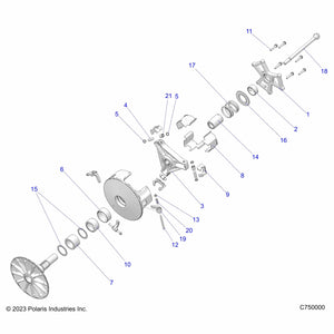 Spyder Roller Pin by Polaris 5139559 OEM Hardware P5139559 Off Road Express