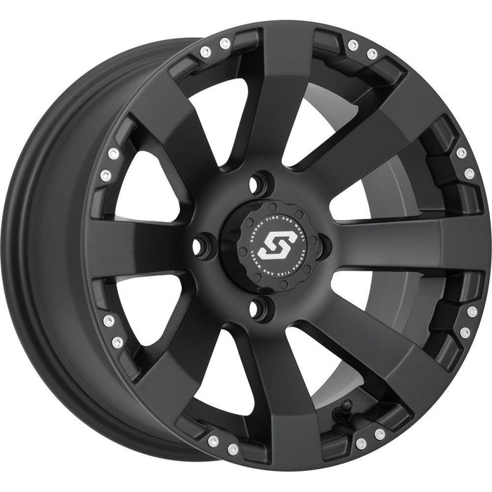 Spyder Wheel Kit w/ Versa Cross Tire 14X7 4/137 5+2 Black by ITP