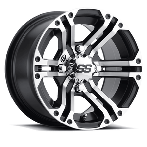 SS Alloy SS212 12x7 Black Wheel by ITP 1228364536B Non Beadlock Wheel 57-40226 Tucker Rocky Drop Ship