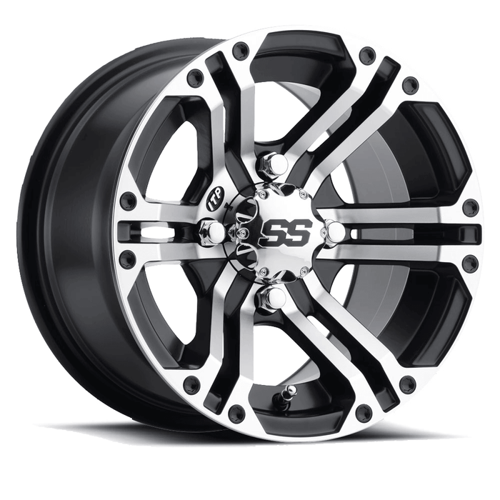 SS Alloy SS212 12x7 Machined w/ Black Accents Wheel by ITP