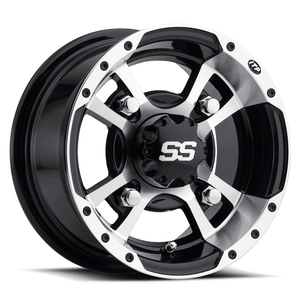 SS112 Sport 10x5 Black Wheel by ITP 1028334536B Non Beadlock Wheel 57-40102 Tucker Rocky Drop Ship