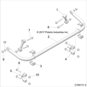 Stabilizer Bar Bushing, 28.5 Mm by Polaris 5454578 OEM Hardware P5454578 Off Road Express