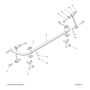 Stabilizer Bar by Polaris 5337570 OEM Hardware P5337570 Off Road Express