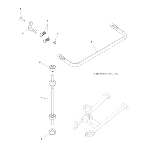 Stabilizer Bar Linkage Assembly by Polaris 1542723 OEM Hardware P1542723 Off Road Express