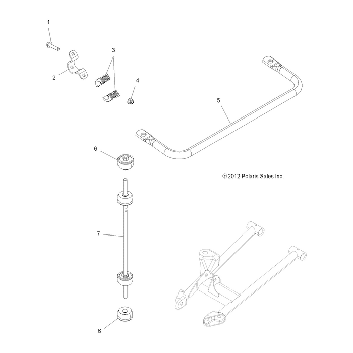 Stabilizer Bar Linkage Assembly by Polaris