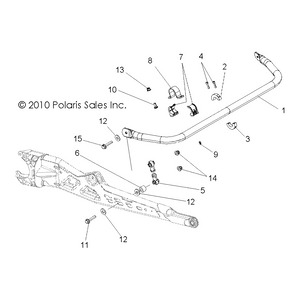 Stabilizer Bar Linkage Assembly by Polaris 1542798 OEM Hardware P1542798 Off Road Express