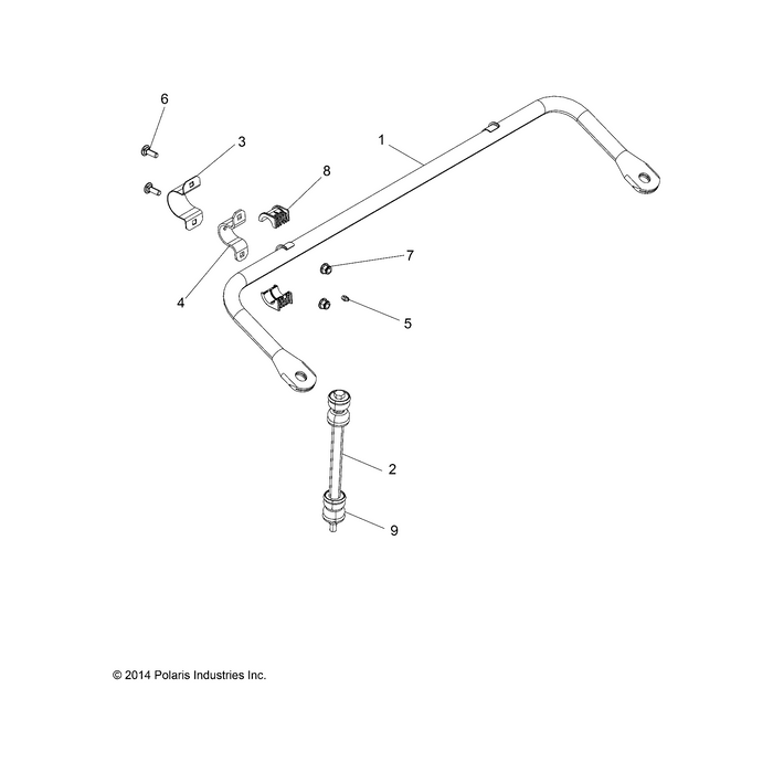 Stabilizer Bar Linkage Assembly by Polaris