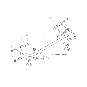 Stabilizer Bar Linkage Assembly by Polaris 1543205 OEM Hardware P1543205 Off Road Express