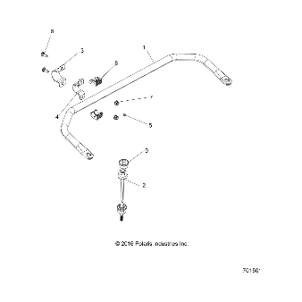 Stabilizer Bar Linkage Assembly by Polaris