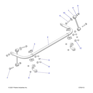 Stabilizer Bar Linkage Assembly by Polaris 1544194 OEM Hardware P1544194 Off Road Express