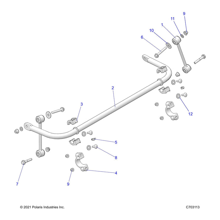 Stabilizer Bar Linkage Assembly by Polaris