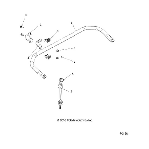 Stabilizer Tube, Rear, Matte Bl by Polaris 5339186-458 OEM Hardware P5339186-458 Off Road Express