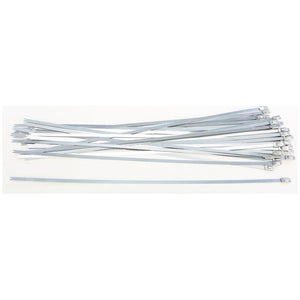 Stainless Steel Cable Ties 14" 50/Pack By Helix 304-5014 Zip Ties 14-0318 Western Powersports Drop Ship