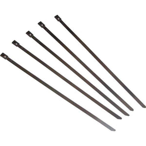 Stainless Steel Cable Ties 8" 5/Pack By Helix 304-0508 Zip Ties 14-0315 Western Powersports