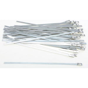 Stainless Steel Cable Ties 8" 50/Pack By Helix 304-5008 Zip Ties 14-0317 Western Powersports Drop Ship