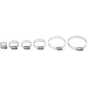 Stainless Steel Hose Clamps 10-25Mm 10/Pack By Helix 111-6208 Hose Clamps 14-0062 Western Powersports Drop Ship