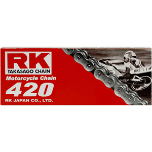 Standard (M) M420 Chain By Rk M420-120 Rear Drive Chain RKM420120 Parts Unlimited