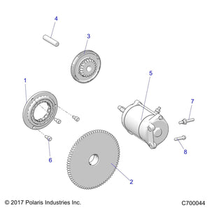 Starter, 9T by Polaris 4014548 OEM Hardware P4014548 Off Road Express