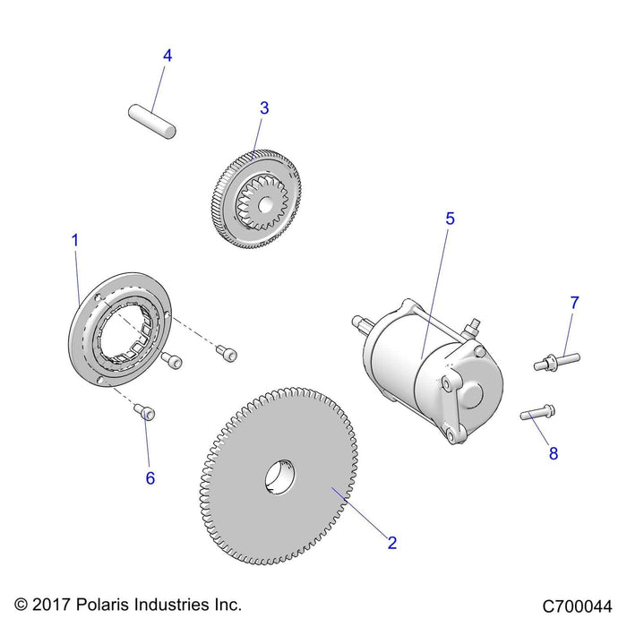 Starter, 9T by Polaris