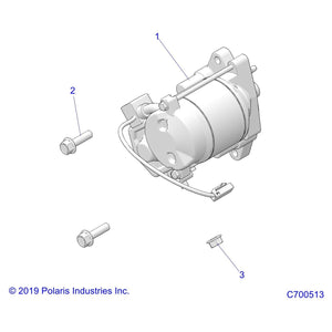 Starter Assembly by Polaris 3070684 OEM Hardware P3070684 Off Road Express