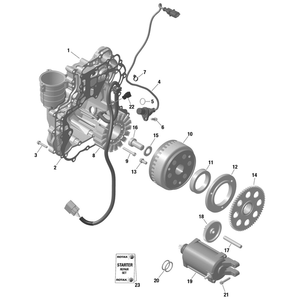 Starter Assy by Can-Am 420893830 OEM Hardware 420893830 Off Road Express Peach St