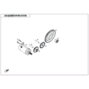 Starter Motor by CF Moto 0800-091000-10000 OEM Hardware 0800-091000-10000 Northstar Polaris