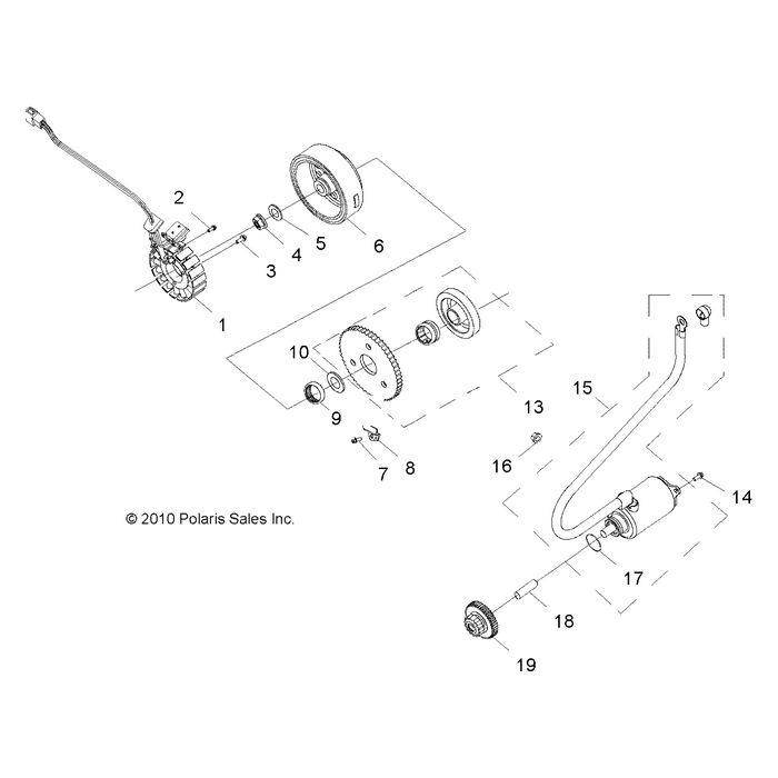 Starter One Way Clutch by Polaris