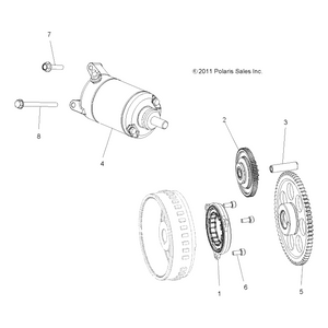 Starter Torque Limit Gear Pin by Polaris 3022307 OEM Hardware P3022307 Off Road Express