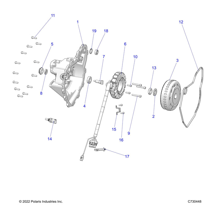 Stator Cover Gasket by Polaris