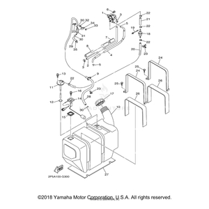 Stay, Fuel Tank 1 by Yamaha 5UG-F4157-00-00 OEM Hardware 5UG-F4157-00-00 Off Road Express