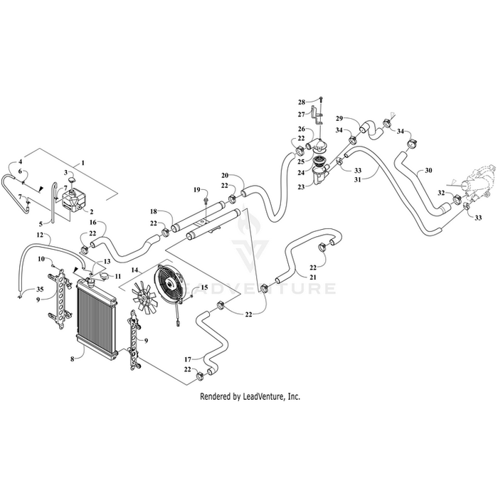 Stay Radiator By Arctic Cat