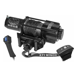 Stealth Wide 4500Lb Winch by KFI SE45W-R2 4500 Winch 10-0206 Western Powersports Drop Ship