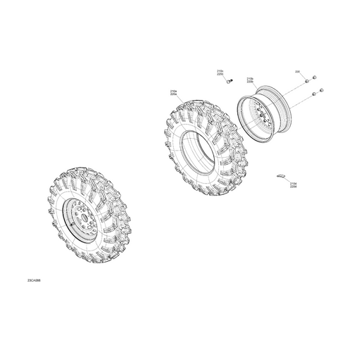 Steel Wheel Nut by Can-Am