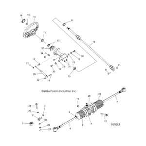 Steering Bearing by Polaris 3514646 OEM Hardware P3514646 Off Road Express