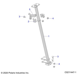 Steering Bushing Bracket, Upper by Polaris 5257028 OEM Hardware P5257028 Off Road Express