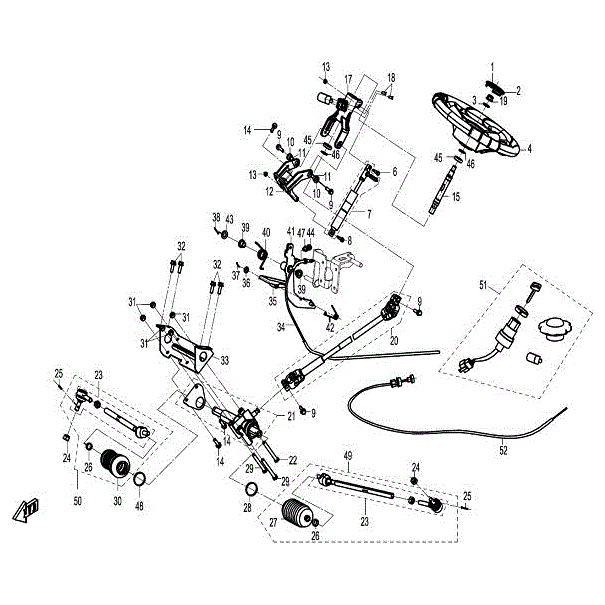 Steering Column by CF Moto