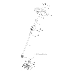 Steering Frog, Rzr 170 by Polaris 454872 OEM Hardware P454872 Off Road Express