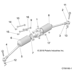 Steering Gear Box Assembly by Polaris 1823632 OEM Hardware P1823632 Off Road Express Drop Ship