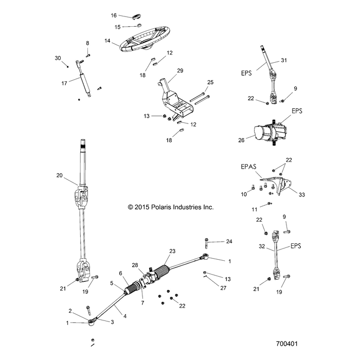 Steering Gear Box Assembly by Polaris