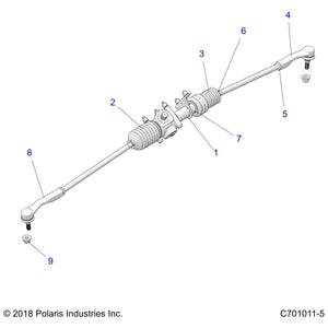 Steering Gear Box Assembly by Polaris 1823993 OEM Hardware P1823993 Off Road Express Drop Ship