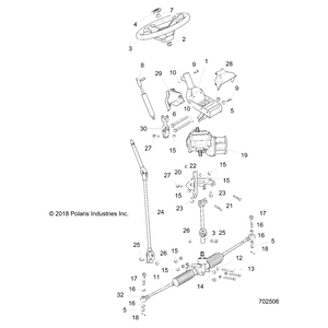 Steering Gear Box Assembly by Polaris 1824147 OEM Hardware P1824147 Off Road Express Drop Ship