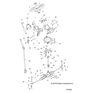 Steering Gear Box Assembly by Polaris 1824165 OEM Hardware P1824165 Off Road Express Drop Ship