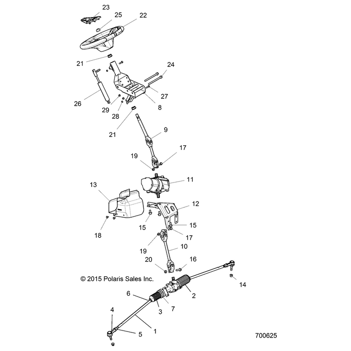 Steering Gear Box Assembly by Polaris