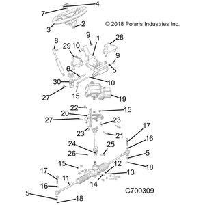 Steering Gear Box Assembly by Polaris 1824521 OEM Hardware P1824521 Off Road Express Drop Ship