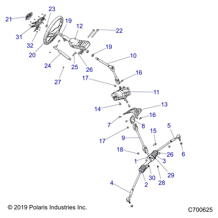 Steering Gear Box Assembly by Polaris