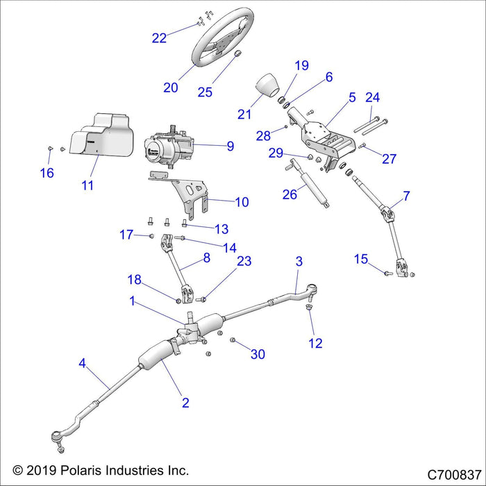 Steering Gear Box Assembly, Cas by Polaris