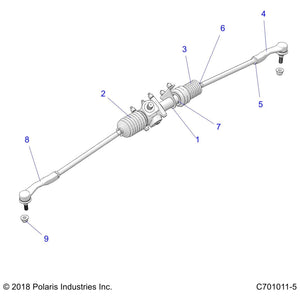 Steering Gear Box by Polaris 1824259 OEM Hardware P1824259 Off Road Express Drop Ship