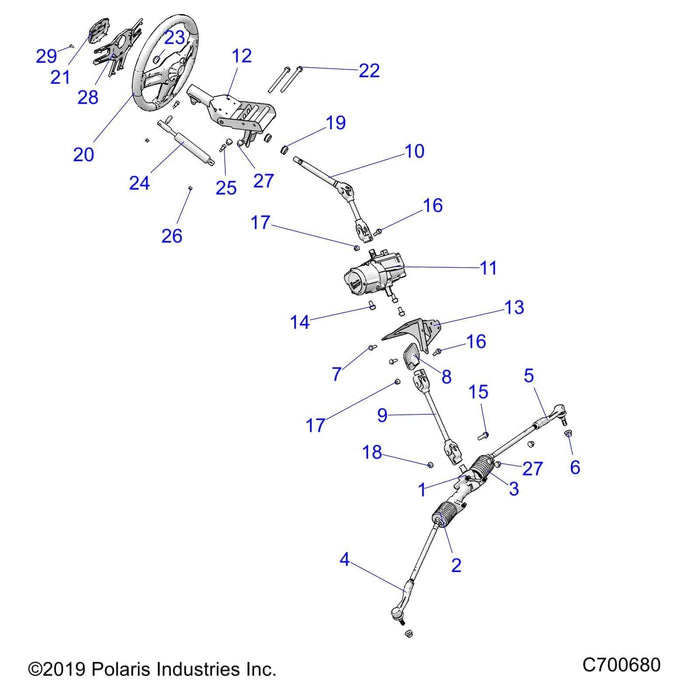 Steering, Gearbox Assembly by Polaris