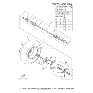 Steering Knuckle Assembly (Right) by Yamaha 1XD-F3502-00-00 OEM Hardware 1XD-F3502-00-00 Off Road Express