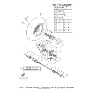 Steering Knuckle Assembly (Right) by Yamaha 2HC-F3502-00-00 OEM Hardware 2HC-F3502-00-00 Off Road Express